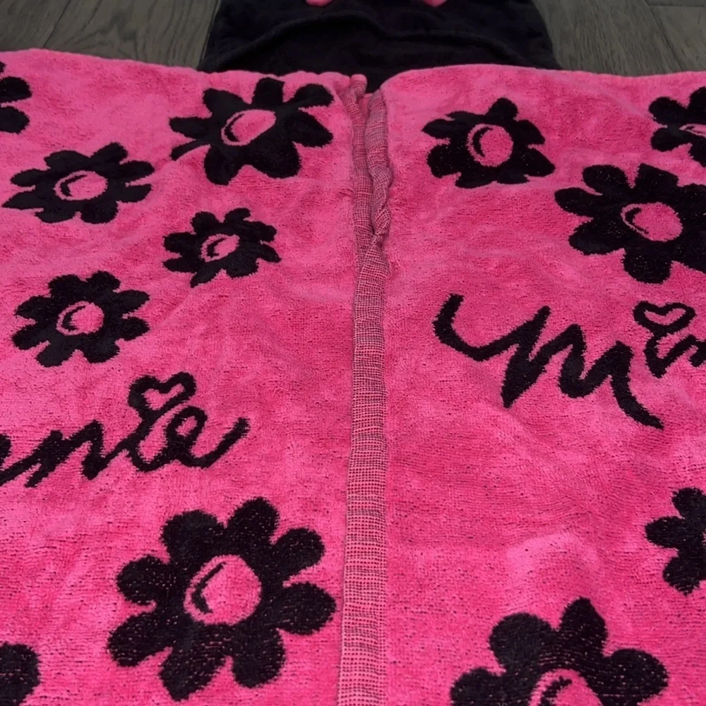 Hooded Minnie mouse baby/ infant and small kid bath or a swim towel